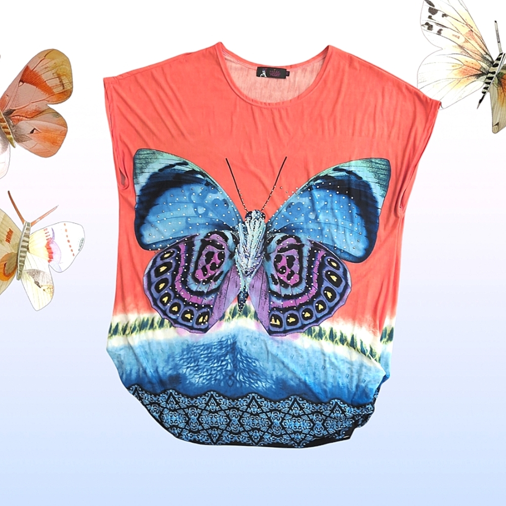 ❤️ Butterfly by Model France Tee OS